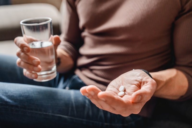 Person taking over-the-counter medication