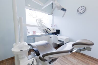 an empty dental treatment room